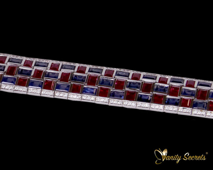 Vanity Secrets London Bracelet Sapphire Ruby