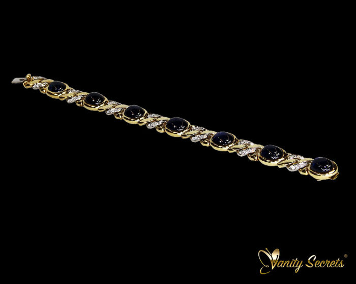 Vanity Secrets London Bracelet Siam Sapphire Cabochon